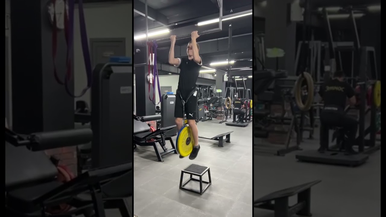 Подтягивания +35kg на 3 раза при собственном весе 52 kg.  