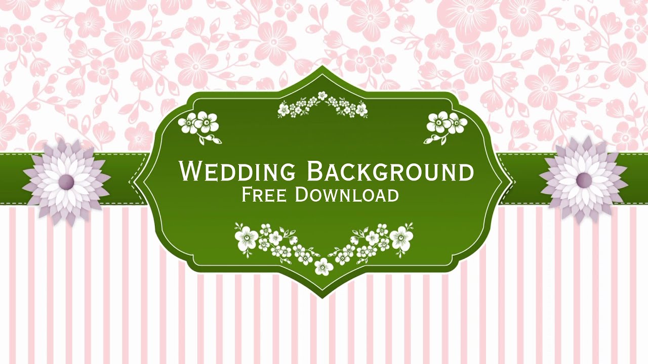Wedding Intro Without Text - No Text Intro Template With Flowers Animation - Free Background