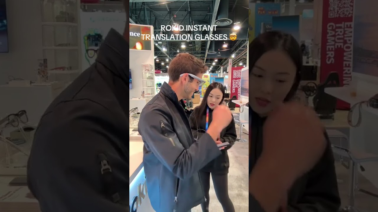 Трансляция с выставки CES 2025: функция перевода очков Rokid разрушает языковые барьеры!