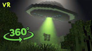 Alien Abduction 360° Video  Minecraft VR || UFO