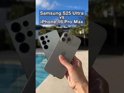 Samsung S25 Ultra vs iPhone 16 Pro Max ZOOM TEST: the best camera!