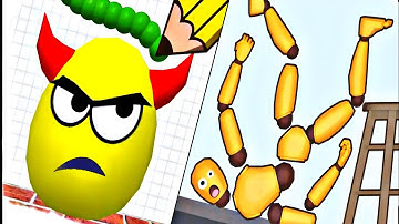 Draw To Smash: Ragdoll Break: Brain puzzles | All Levels | Satisfying ASMR Gameplay
