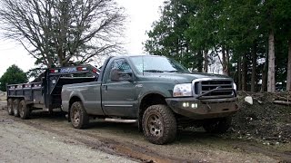 Powerstroke Mudding With Dump Trailer