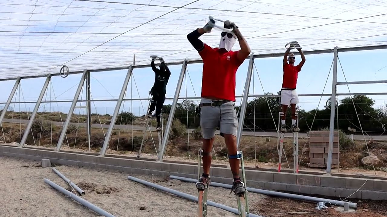 Строительство крупнейшей в мире теплицы альмерийского типа