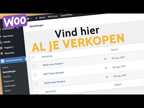 Les 11: Bestellingen Overzicht | Waar Zitten Je Bestellingen | WooCommerce Tutorial