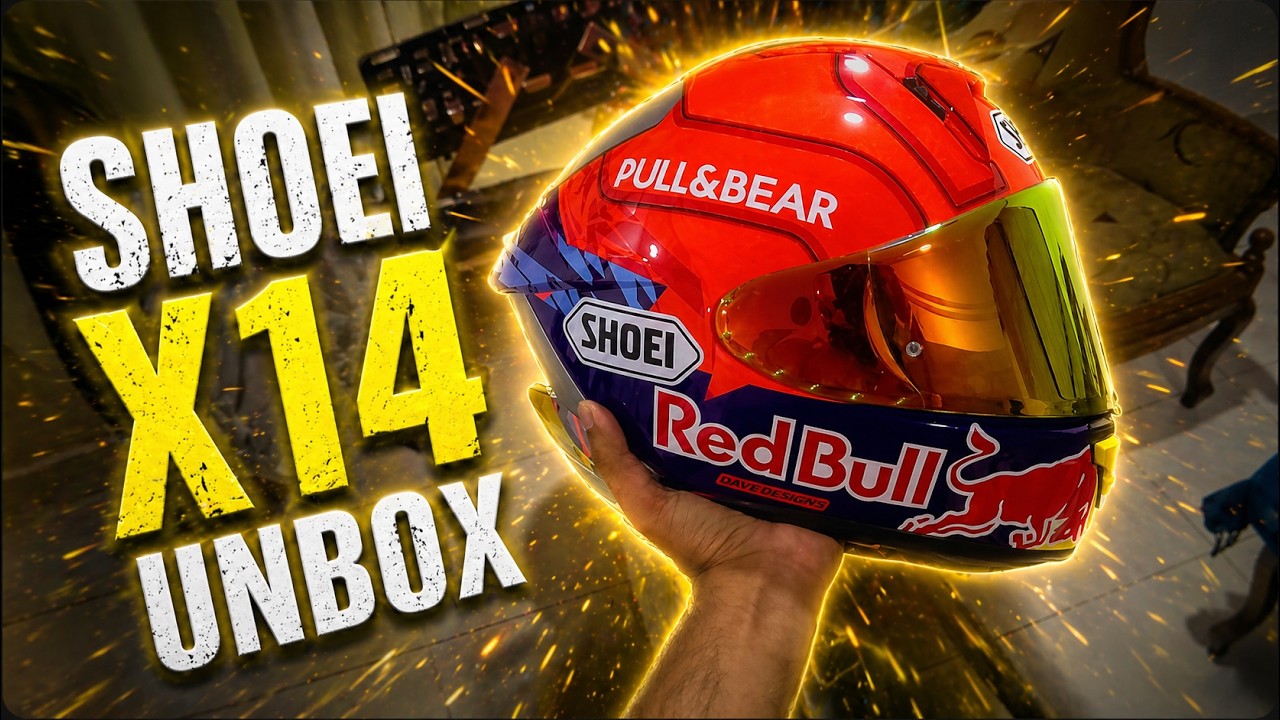 2025 My New Helmet | SHOEI X14 RedBull Edition - YouTube