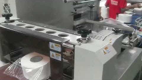 Automatic JRT jumbo roll paper bath tissue shrink wrapping machine