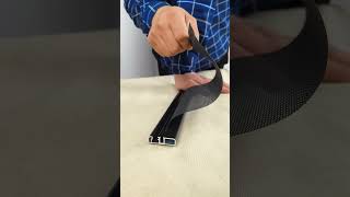 Return roll-up invisible door, zipper welding process, thick aluminum, good load-bearing#qiangning