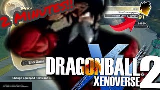 HOW TO GET TO LEVEL 99 IN 2 MINUTES | Dragonball Xenoverse 2 Tutorial