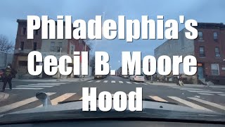 Driving Tour Philadelphia's Cecil B. Moore Hood | College Campus Dorms In The Trenches (Narrated)