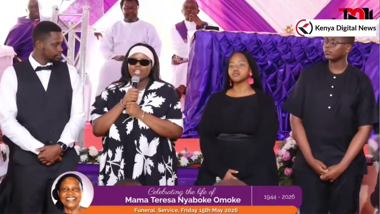 Laughter as Senator Richard Onyonka's family is introduced during mother's burial
