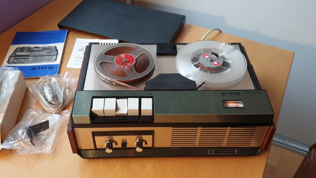 Cambridge / Pye / Philips 9106 Reeltoreel tape recorder YouTube