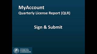 Submitting Your QLR in MyAccount | WSGC Walkthrough