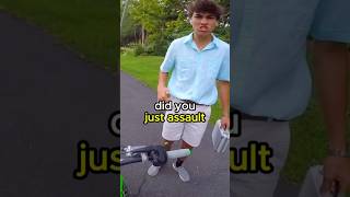 Biker VS Rich Karen gets wild😱 #shorts