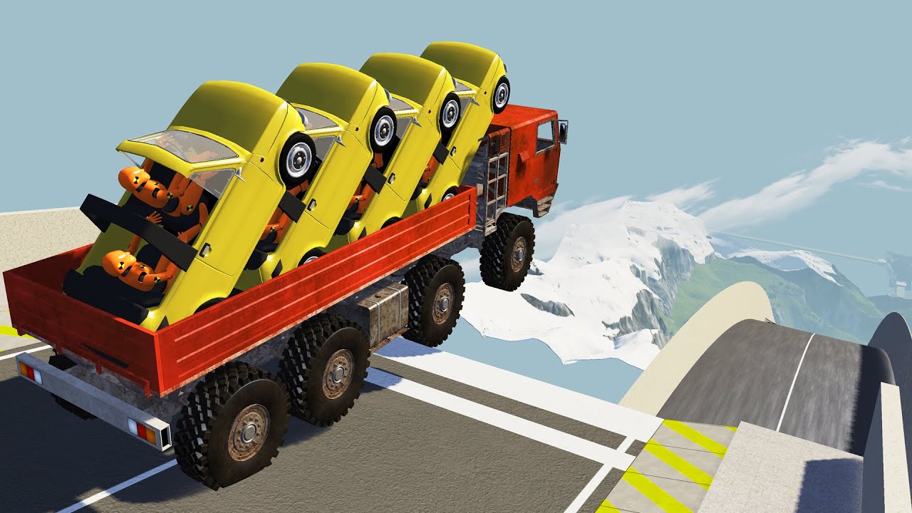 CRAZY High Speed Jumps #39 BeamNG Drive CrashTherapy