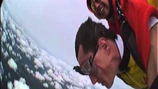 SKYDIVE THROUGH FULL CIRCLE RAINBOW WITH FLAPPING SKIN!!
