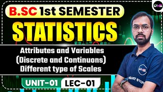 BSc 1st Semester Statistics Unit-1st | Attributes And Variables | Statistics Bsc 1st Semester Unit-1