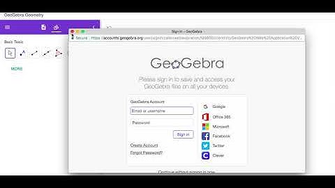 Saving a file in GeoGebra