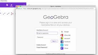 Saving a file in GeoGebra