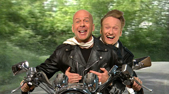 Bruce Willis Shows Conan How To Live | Late Night with Conan O’Brien