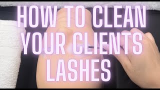 HOW TO CLEAN YOUR CLIENTS LASHES! screenshot 2