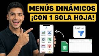 ✅ How to create a MENU and SUBMENU in an AppSheet using only one sheet ✅