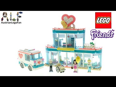 LEGO Friends Heartlake Hospital - Playset 41318 Toy Unboxing & Speed Build. 