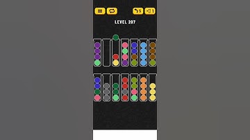 Ball sort puzzle. Level 207.
