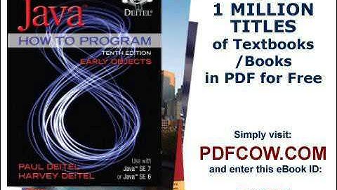 Java How To Program Early Objects 10th Edition