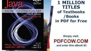 Java How To Program Early Objects 10Th Edition