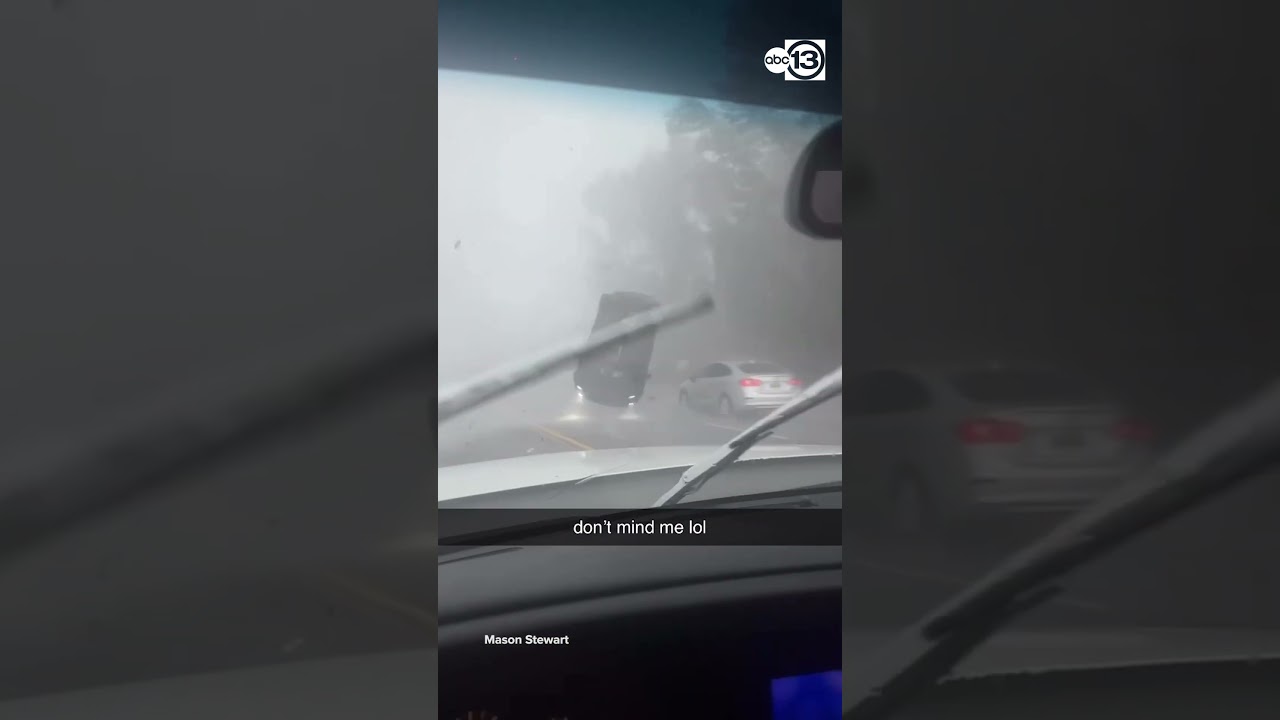 Apparent tornado sends car flying in South Carolina
