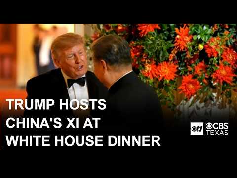 Trump welcomes China's Xi for White House state dinner