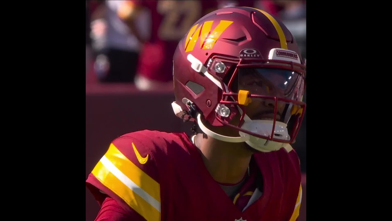 Dyami Brown with a 41-yard touchdown catch from Jayden Daniels vs. Cleveland Browns