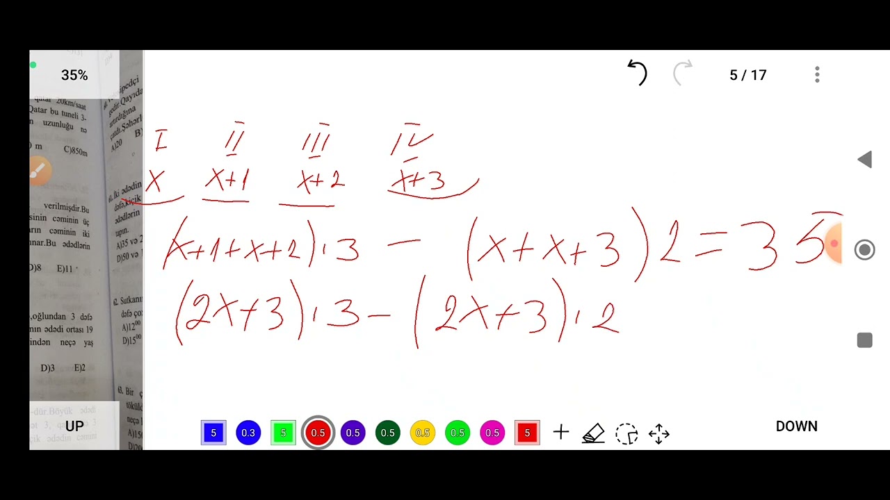 ibtidai#riyaziyyat MHM Qarışıq məsələlər 51-100 test izahı