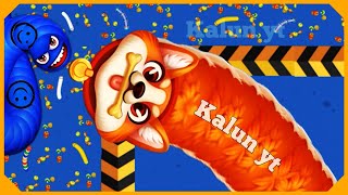🐍WORMSZONE.IO | Giant Slither Snake Top 01 🏆 | Epic Worms Zone Biggest Snake Gameplay! | Kalun yt screenshot 3