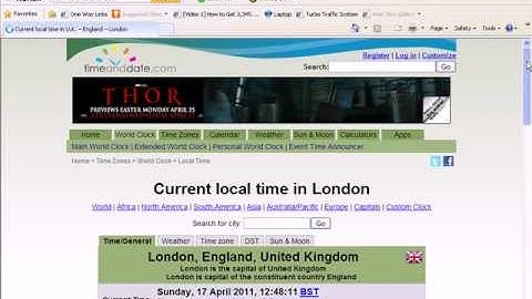 Video 1 - 1 Click Pips Forex Robot Test Sunday 17th April 2011