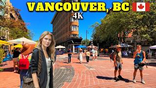 VANCOUVER GASTOWN Walk in 4K 🇨🇦 | Discover the Iconic STEAM CLOCK & Historic Charm