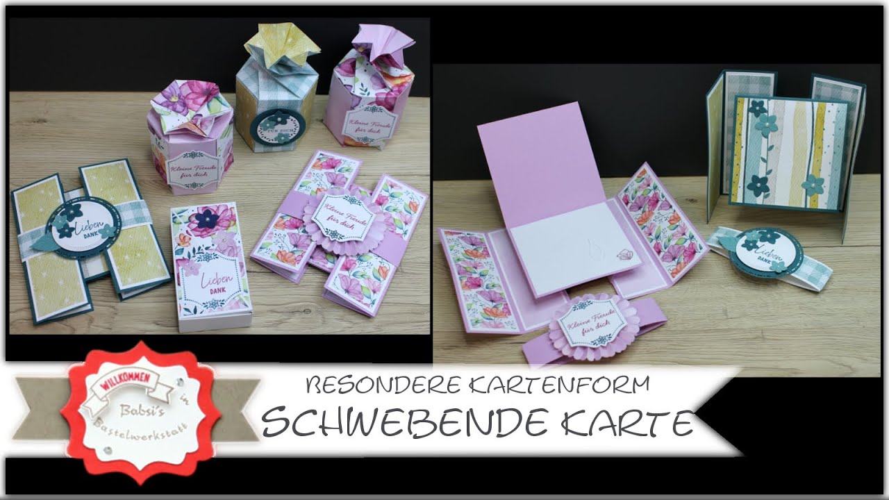 Besondere Kartenform - Schwebende Karte - basteln - einfach & elegant - Stampin'Up! ® - Anleitung