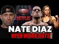 LIVE! Nate Diaz vs. Mike Perry: Open Work Outs in Muscle Beach