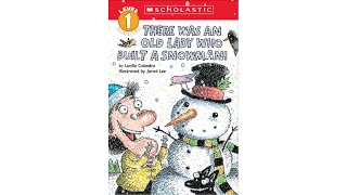 There Was an Old Lady Who Built a Snowman! | Animated SLP Read-Aloud, Questions, & Retell for Kids