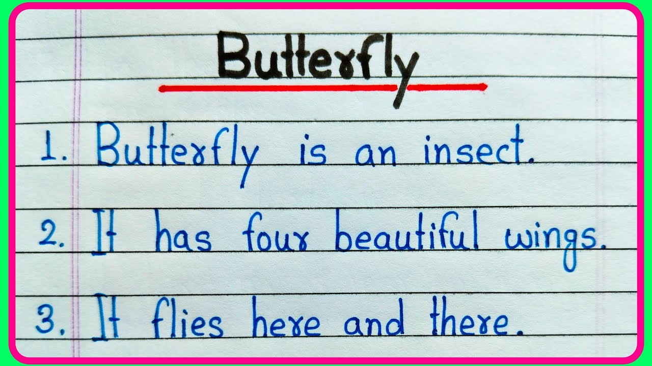 english essay about butterfly