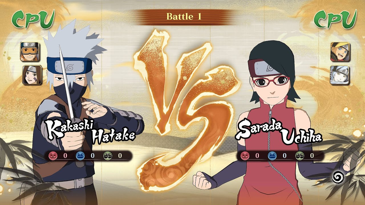Kakashi Obito & Rin vs Sarada Mitsuki & Boruto | Naruto x Boruto Ultimate Ninja Storm Connections