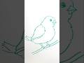 Cute Easy Bird Drawing 🐦 | Step-by-Step Tutorial #shortvideo #shorts #easydrawing
