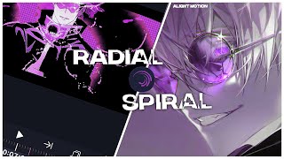 [RADIAL SWIRL] - How to do Radial Swirls on Alight Motion Tutorial