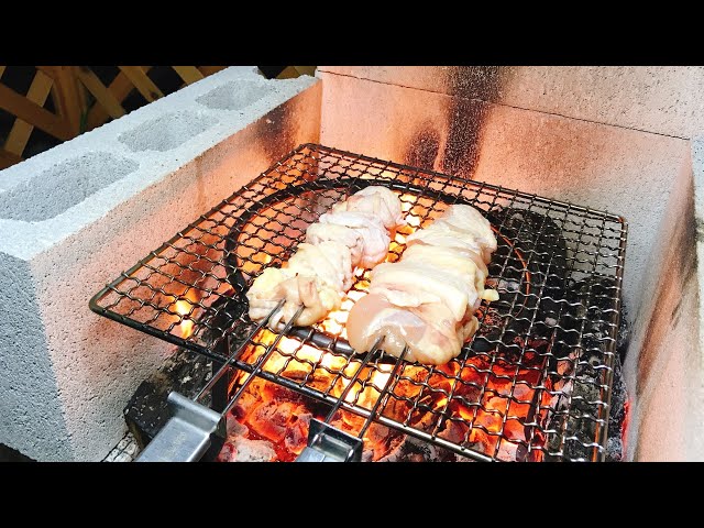 I made a BBQ area at home and enjoyed watching the moon and
