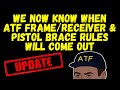 We Now Know When ATF Frame/Receiver & Pistol Brace Rules Will Come Out