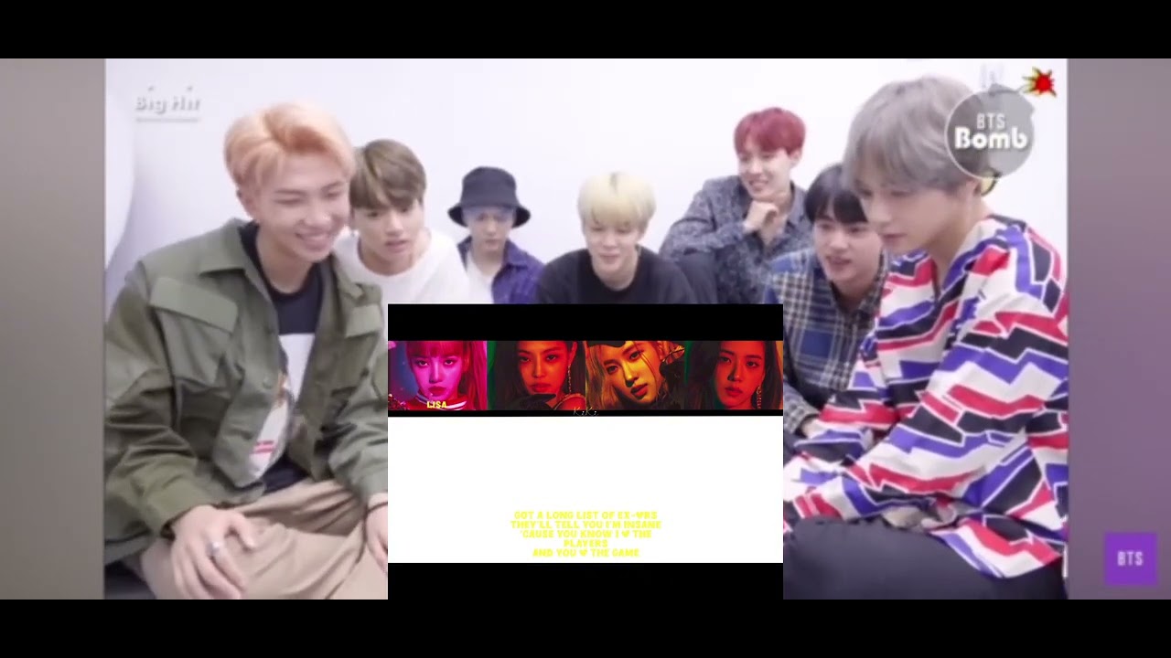 Bts reaction to BLACKPINK black space ai cover