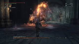 Bloodborne Laurence, the First VIcar boss fight