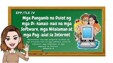 EPP 4: (Entrepreneurship/ICT): Panganib na Dulot ng mga Di-Kanais-nais na mga Software sa Internet