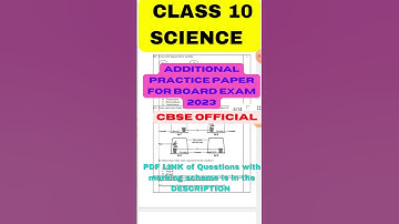 CBSE Additional Practice PAPER for Class 10 Science|Question bank| #shorts #cbselatestnews